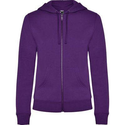 Sudadera de mujer con capucha forrada Púrpura XL