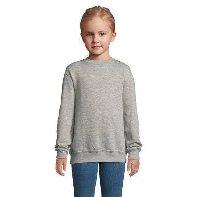 Sudadera Niño 280g Algodón-Poliéster Gris Jaspeado 8 Años