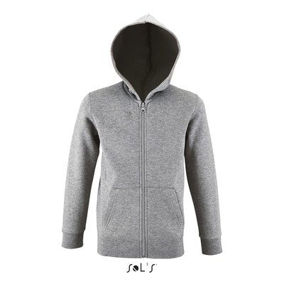 Sudadera Niño con Capucha 260g Gris Melange 2 6 Años