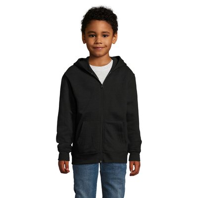 Sudadera Niño con Capucha 260g Negro 3Xl