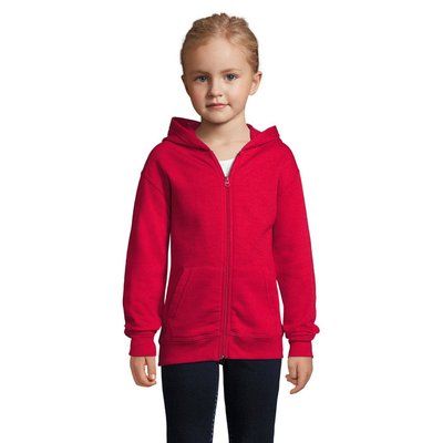 Sudadera Niño con Capucha 260g Rojo 8 Años