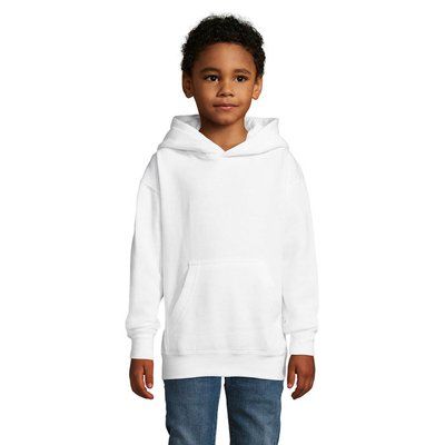 Sudadera Niño Capucha 280g Blanco 8 Años