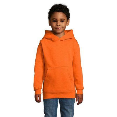 Sudadera Niño Capucha 280g Naranja 4 Años