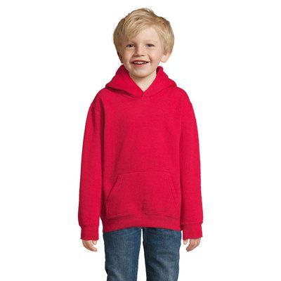 Sudadera Niño Capucha 280g Rojo 10 Años
