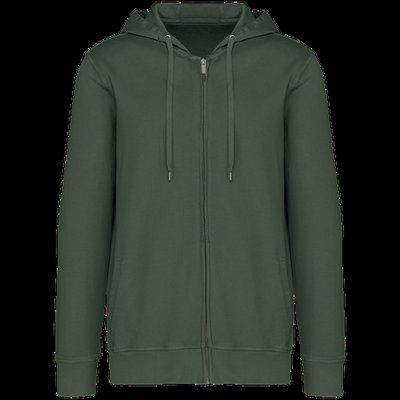 Sudadera organic con cremallera y capucha Washed Organic Khaki 3XL