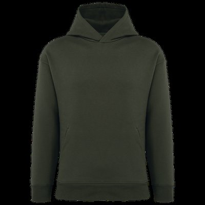 Sudadera oversize algodón orgánico Organic Khaki XXS