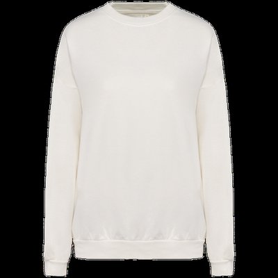 Sudadera oversize algodón orgánico Unisex Washed Ivory XXL