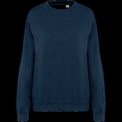 Sudadera oversize algodón orgánico Unisex Washed Navy Blue XL