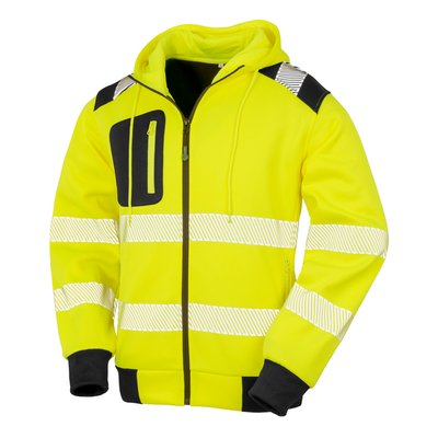 Sudadera de seguridad reciclada reflectante Fluorescent Yellow XL