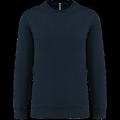 Sudadera sencilla cuello redondo Navy Xxl