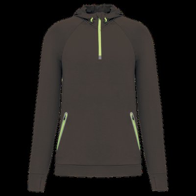 Sudadera sport con capucha unisex DARK GREY XS