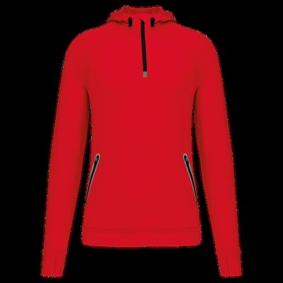 Sudadera sport con capucha unisex Red Xl