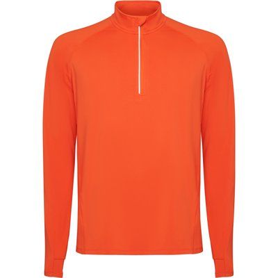 Sudadera técnica manga raglán Naranja Fuego 3Xl