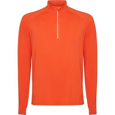 Sudadera técnica manga raglán Naranja Fuego M