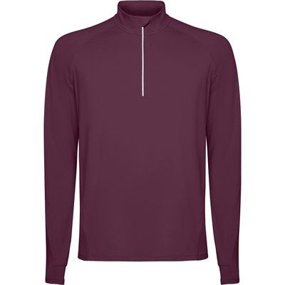 Sudadera técnica manga raglán Rojo Ciruela 2Xl