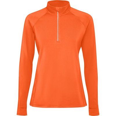 Sudadera técnica mujer con detalles reflectantes Naranja Fuego L