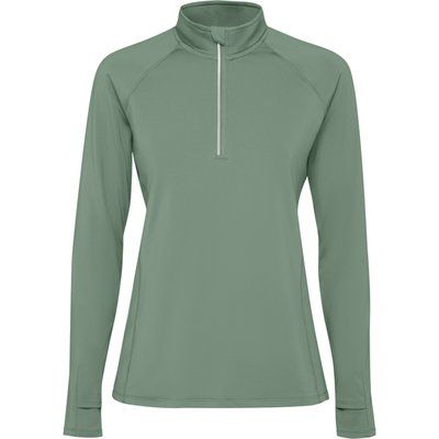 Sudadera técnica mujer con detalles reflectantes Verde Laurel 2Xl