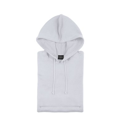Sudadera técnica niños con capucha 100% poliéster Bla 6-8