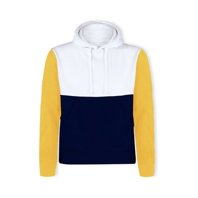 Sudadera Tricolor con Capucha Mar L