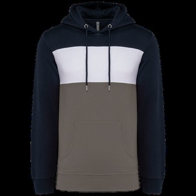 Sudadera tricolor unisex Navy / White / Basalt Grey XXL