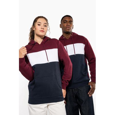 Sudadera tricolor unisex