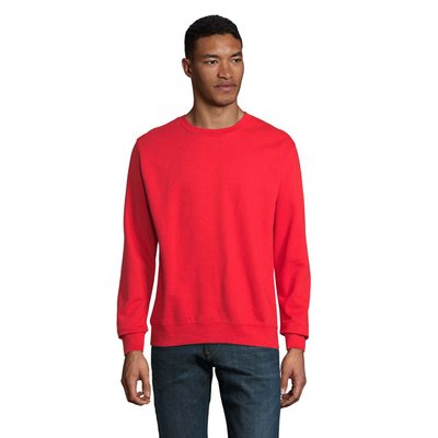 Sudadera Unisex 80% Algodón 20% Poliéster Reciclado Rojo Brillante XS