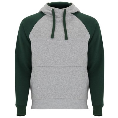 Sudadera unisex bicolor Gris Vigore/Verde Botella S
