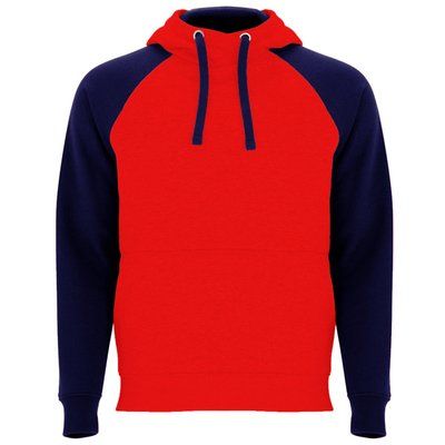 Sudadera unisex bicolor Rojo/Marino 2Xl