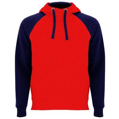 Sudadera unisex bicolor Rojo/Marino S