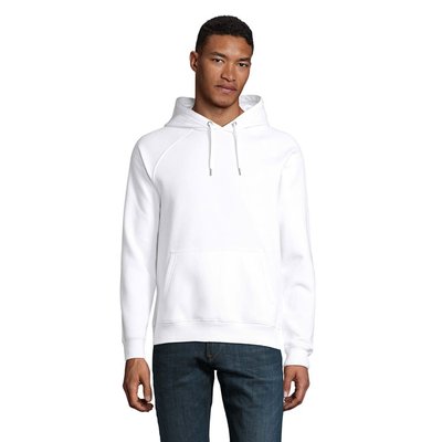 Sudadera Unisex con Capucha 280g Blanco L