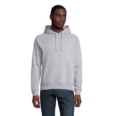 Sudadera Unisex con Capucha 280g Gris Melange 2 L