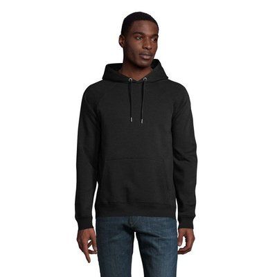 Sudadera Unisex con Capucha 280g Negro/ Negro Opaco S