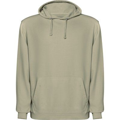 Sudadera unisex con capucha acabado lavado ácido Kaki Claro Lavado 3Xl