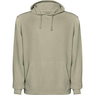 Sudadera unisex con capucha acabado lavado ácido Kaki Claro Lavado M