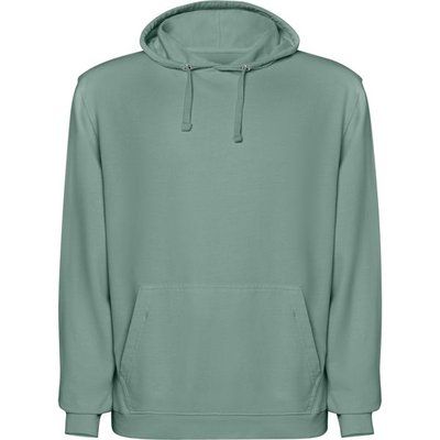 Sudadera unisex con capucha acabado lavado ácido Verde Pato Lavado S