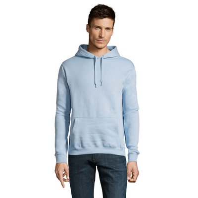 Sudadera Unisex con Capucha Azul Cielo Xl