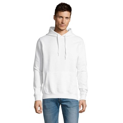 Sudadera Unisex con Capucha Blanco Xs