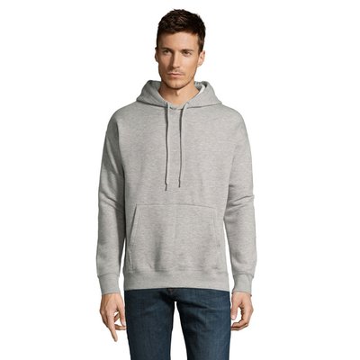 Sudadera Unisex con Capucha Gris Jaspeado Xxl