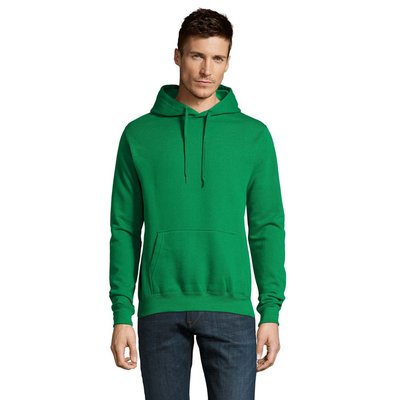 Sudadera Unisex con Capucha Verde Xl