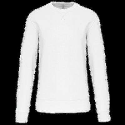Sudadera Unisex color liso White Xxl