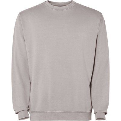 Sudadera unisex cuello redondo Gris Piedra Lavado 2Xl