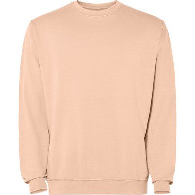 Sudadera unisex cuello redondo Papaya Claro Lavado 3Xl
