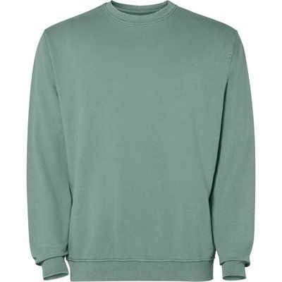 Sudadera unisex cuello redondo Verde Pato Lavado L
