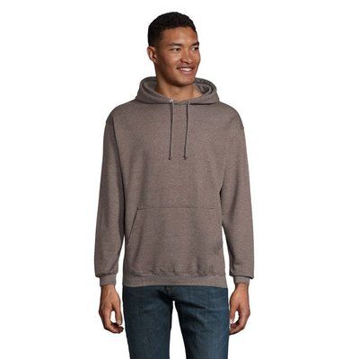 Sudadera Unisex Eco con Capucha Antracita Mezcla L