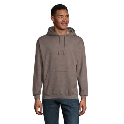 Sudadera Unisex Eco con Capucha Antracita Mezcla Xl