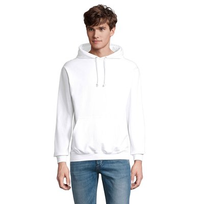 Sudadera Unisex Eco con Capucha Blanco 5XL