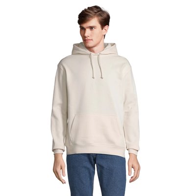 Sudadera Unisex Eco con Capucha Blanco Roto Xl