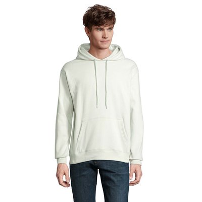 Sudadera Unisex Eco con Capucha Creamy Green S