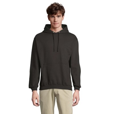 Sudadera Unisex Eco con Capucha Negro 5Xl