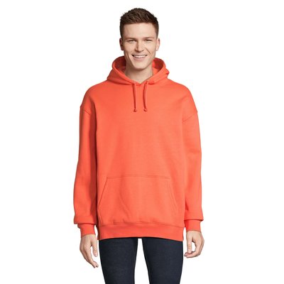 Sudadera Unisex Eco con Capucha Pop Orange Xxs